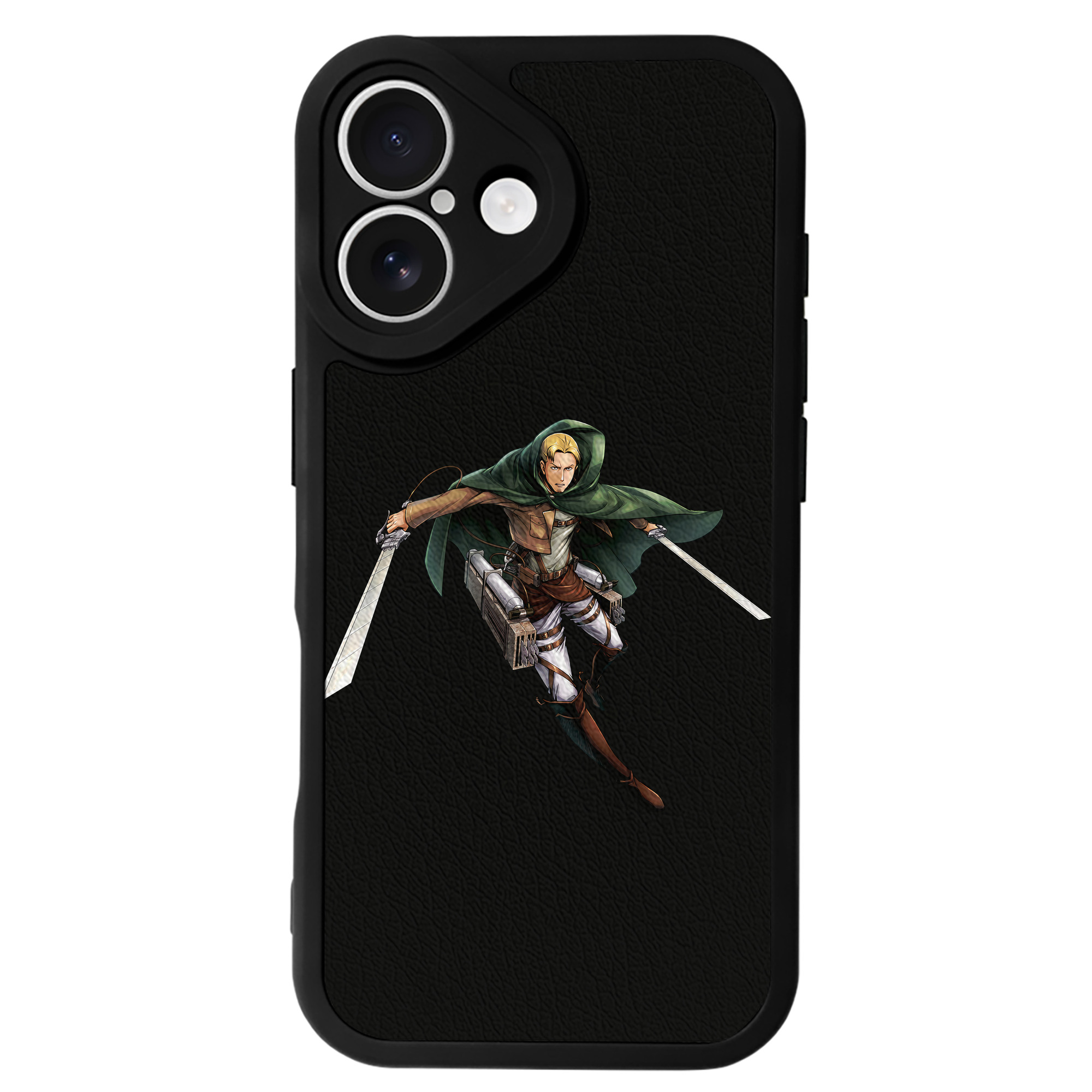 （画像用） 進撃の巨人 Attack on Titan 【iPhone 16シリーズ対応】シリコンスマホケース（レザー調） 材質：シリコン